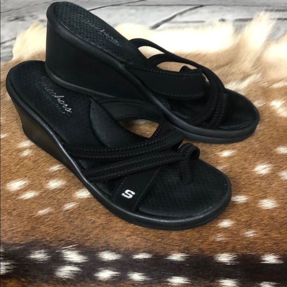 black memory foam sandals